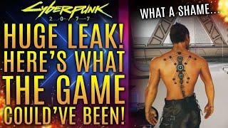 Cyberpunk 2077's New Leak Reveals What The Game Could've Been!  What A Shame!  New Updates!