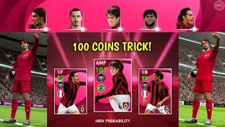 100% Working Trick To Get Iconic Moment Ac Milan in Pes 2021 Mobile | Kaka + Maldini + Inzaghi Trick