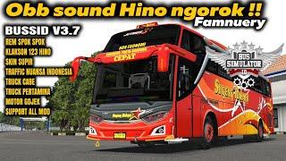 OBB BUSSID V3.7 SOUND HINO RN285 NGOROK JET SOUS GRAFIK HD || TRAFFIC NUANSA INDONESIA BY FAMNUERY