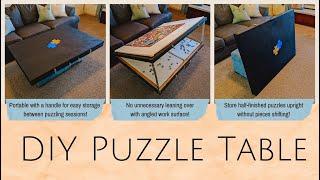 DIY JIGSAW PUZZLE TABLE | Full Tutorial for Portable, Inexpensive Puzzling Solution