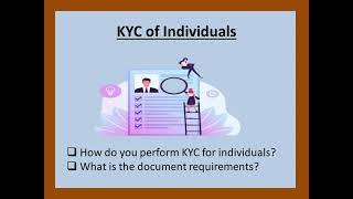 KYC of Individuals