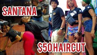 $50 HAIRCUT In The Best Barber Shop In The World || Santana Barber Shop In Sosua Dominican Republic