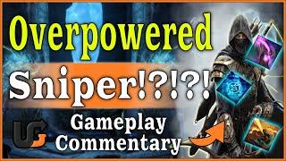 This sniper is BROKEN!!    NB Sniper BG Commentary  ESO Nightblade PvP GOLD ROAD Update 42