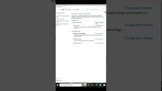 How to change my costom plan 3 and power saver in windows 10