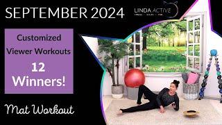 SEPTEMBER 2024 WINNERS NAME DRAW and WORKOUTS REVEAL // LINDA ACTIVE FREE CUSTOM VIEWER WORKOUTS!