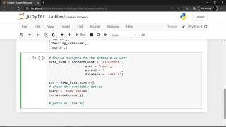 Connect MySql database using python and change to pandas dataframe