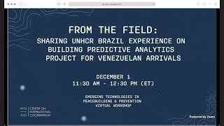 From the Field: Sharing UNHCR Brazil Experience on Building a Predictive Analytics Project