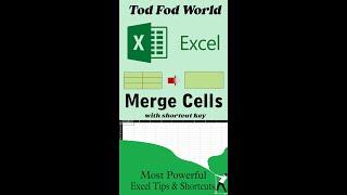 How to Merge Cells in Excel || Excel Tips & Tricks || @todfodeducation