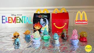 Disney Pixar ELEMENTAL Movie McDonald’s Happy Meal Collection! All 8 Toys! June 2023
