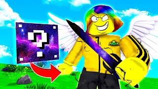 I got OWNER LEVEL ITEMS from the NEW GALAXY LUCKY BLOCK.. (Roblox)