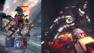 Ash getting executed - Titanfall 2 Campaign VS Apex Stories from the Outlands