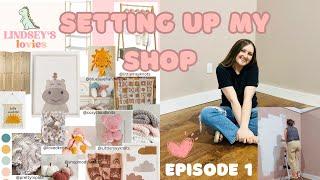 Setting up my store front!! || Shop Owner, Boutique, Selling Crochet, Aesthetic, Nursery Decor