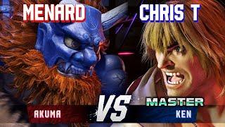 SF6 ▰ MENARD (Akuma) vs CHRIS TATARIAN (Ken) ▰ High Level Gameplay