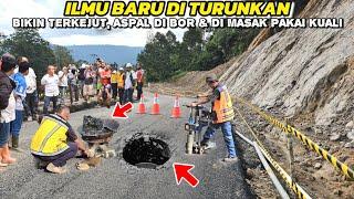 Asphalt Batu Jomba Drilled & Cooked Using a Cauldron