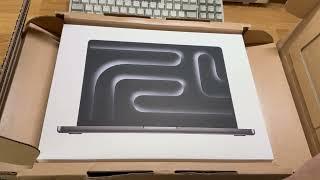 Unboxing 14in MacBook Pro M3 Pro Space Black 18gb ram, 512 ssd