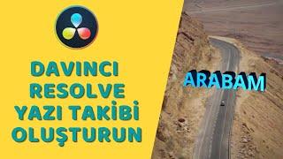 DaVinci Resolve Fusion - Yazı Takibi Oluşturun