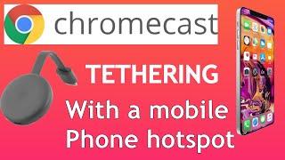 Chromecast without home WiFi. Use you mobile phones data plan. Netflix, Prime.