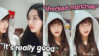 eunchae got so *shocked* when yunjin said this... (ft. manchae tricking her unnies)