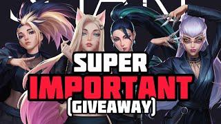 Super important info about FREE SKINS GIVEAWAY | Wild Rift