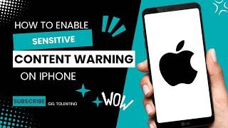 HOW TO ENABLE SENSITIVE CONTENT WARNING ON IPHONE (2024) | STEP BY STEP GUIDE | QUICK TUTORIAL