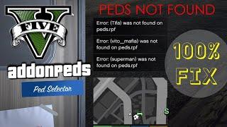 GTA 5: How to fix Error (ped...) was not on peds.rpf | Addonpeds Issu Solved GTA V PC|| @StepOnTech