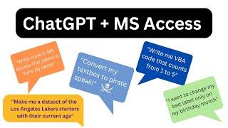 ChatGPT and Microsoft Access - How can AI help you develop your database?