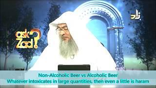 Non Alcoholic beer vs Alcoholic beer, What intoxicates in large quantities, a little of it is haram