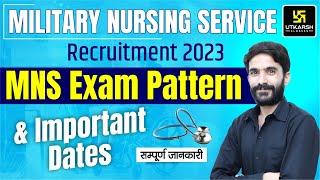Military Nursing Service (MNS) Exam Pattern | MNS Exam Important Dates 2024 | Raju Sir