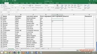 Flash Fill in Excel 2016