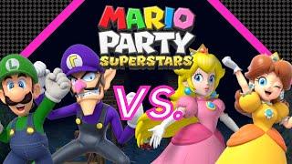 BlazeShotU & SmazBask VS. Peach & Daisy CPU HARD (Tag Match) | Mario Party Superstars