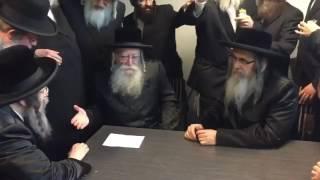 Satmar And Pshevorsk Rebbe Meeting With European Donors In Paris - Tammuz 5777