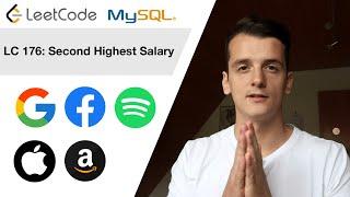 LeetCode 176: Second Highest Salary [SQL]