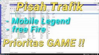 Pisah Trafik MIKROTIK Prioritas GAME, Anti LAG !!