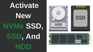 How To Activate Your New SSD, M.2 NVMe SSD, And HDD In Windows 10 - Hard Disk Drive Not Showing Up