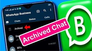 How To Use Archive All Chats in Whatsap