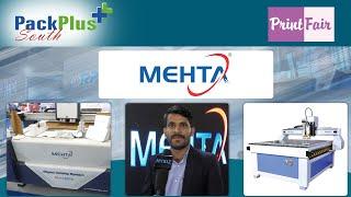 Mehta Cad Cam Systems | CNC Router & Digital Printing Technology | PackPlus South Expo23 | Hybiz Now