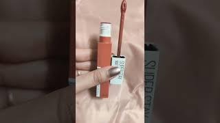 Maybelline superstay matte ink lipstick 210 versatile Do subscribe ️#maybelline #maybellinelipstick