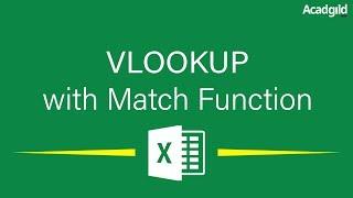 VLOOKUP with Match Function | VLOOKUP Tutorial | Excel Tutorials for Beginners