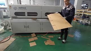 How to use Aopack box making machine