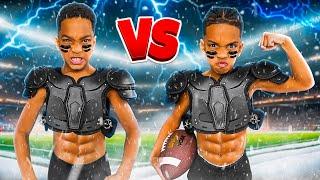 DJ & KYRIE WENT CRAZY IN THE WINTER YOUTH FOOTBALL LEAGUE **FREEZING COLD OUTSIDE**