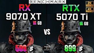 RX 9070 XT 16GB vs RTX 5070 Ti 16GB / Test / 1440p - 2160p 4K / in 8 Games