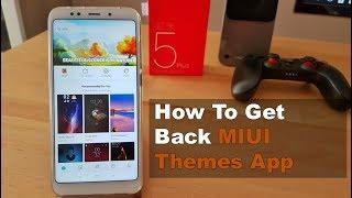 MIUI Themes App Missing  - How To Get Back | Solution! [Eng Subs]