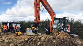 Will Goldstone in action during the recent Engcon Big Dig Day