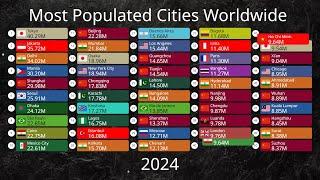 Top 50 Largest Cities in the World by Population (1950-2100)