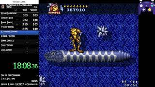 SPEEDRUN | Battletoads in Battlemaniacs (SNES) | Pimple(All Missions) in 26min:38sec