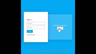 Responsive Sliding Login & Registration Form Using HTML CSS & Javascript