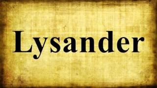 Lysander