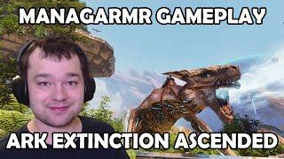 Hunting Corrupted Reaper Kings with my Managarmr in Ark Extinction Ascended gameplay