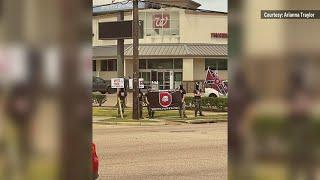 White supremacists demonstrate in Vidor Saturday afternoon