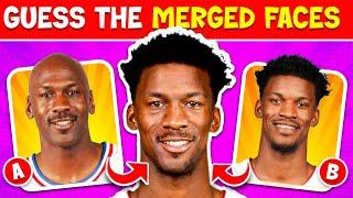 GUESS THE TWO FACES OF MERGED NBA PLAYERS | NBA QUIZ 2024